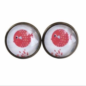 3 for 15🎀 fish bronze tone earrings